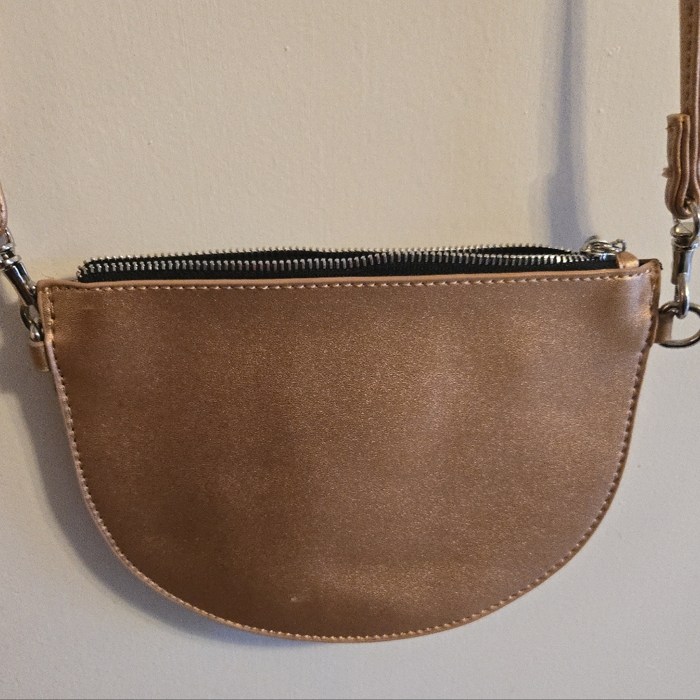 ZAC by Zac Posen Shimmering Gold Crossbody Bag w/Charms - Picture 6 of 10